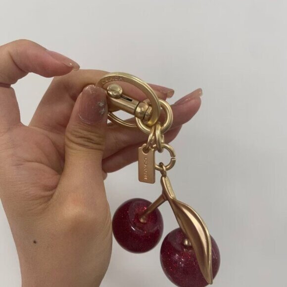 Coach Golden Cherry Keychain - Picture 4 of 5
